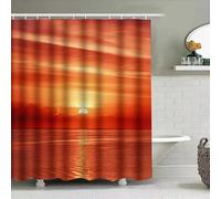 TYHKXAI Rideau de Douche Motif Agrumes Lumineux, imperméable, en Polyester, Lavable, avec Crochets, décoration de Baignoire (140 x 140 cm/l x H)