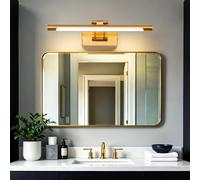 TYhogar Applique Murale Salle de Bain Câblé Lampe à Miroir LED pour Salle de Bain 40CM Variation D'une Seule Température de Couleur Lampe LED pour Tableau avec Tête de Lampe Pivotante 8W 640Lm IP44