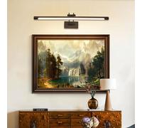 TYhogar Lampe à LED pour salle de bain 60cm 12W 3 Températures de Couleur Réglables Variation tactile Lampe à LED pour Tableau avec tête Pivotante Applique Murale Arc Bras