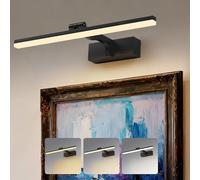 TYhogar Lampe Miroir LED Salle de Bain 40cm 3 réglages de température de couleur Murale Salle de Bain 180° Rotatif Applique Murale 920LM 8W IP44 Intérieure Lampe pour Tableau 3000K/4500K/6000K