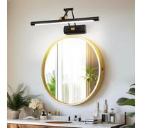 TYhogar Lampe Salle de Bain Miroir 8W 3000K Eclairage Tableau Luminaire Salle de Bain Mural 43CM Applique Tableau Noir Lampe Led Applique Murale pour Tableau Aplique. Intérieur Murale