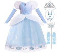 Tyidalin Déguisement Cendrillon Filles Enfants Princesse Robe Halloween Carnaval Partie Cinderella Cosplay Costume