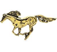 TYIM7 2.6 * 4.8cm Vintage Horse Brooch Pins Accessory Animal Metal Pin For Suit .AT7