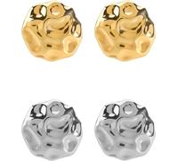 TYIM7 2 Pair of Chunky Earrings Statement for women Gold Jewelry for Fashion Gifts .at7