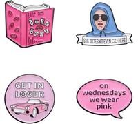 TYIM7 4 pcs Pink Pin Enamel Pins hat pins cute for backpacks brooches and for women .AT7