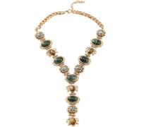 TYIM7 44+7cm Large Heavy Chunky Necklace For Women Vintage Long Drop Daily Accessories .AT7