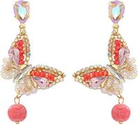TYIM7 5. * 2.7cm Bohemian Butterfly Tassel Earrings .at7