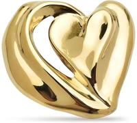 TYIM7 5. * .3cm Stainless Steel Double Heart Brooches For Women Unisex Party Office Brooch Pins .AT7