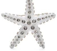 TYIM7 5.7 * .8cm Enamel Starfish Brooch Pin Sea Animal Metal Accessory .AT7
