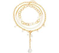 TYIM7 Baroque Irregular Pearl Patchwork Necklace .AT7