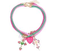 TYIM7 Bohemian Multi Layered Enamel Cross Heart-Shaped Pendant Multi-Layered Rope Necklace .AT7