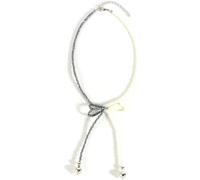 TYIM7 Bohemian Rice Bead Bow Pearl Necklace .AT7