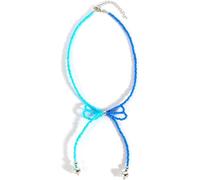 TYIM7 Bohemian Rice Bead Bow Pearl Necklace .AT7