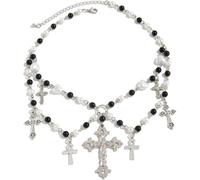 TYIM7 Cross Necklace for women Chunky Fashion Accessories Silver Unique Gifts for .AT7