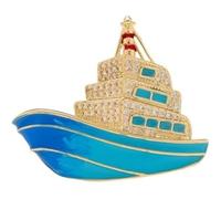 TYIM7 Cruise Ship Brooch Brooches and Pins for women for Lapel Pin Ladies Jewelry Charms .AT7