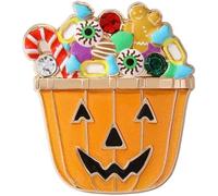 TYIM7 Fashion Brooch Brooches and Pins for Women for women Lapel Pin Ladies Jewelry Vintage Pumpkin and Candy Charms .AT7