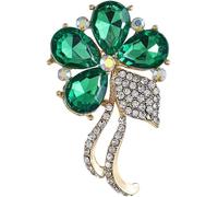 TYIM7 Four-leaf Clover Brooch Brooches and Pins for women for Lapel Pin Ladies Jewelry Shamrock Charms .AT7