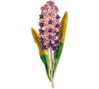 TYIM7 Hyacinth Brooch Brooches and Pins for women for Fashion Lapel Pin Ladies Jewelry Flower Charms .AT7