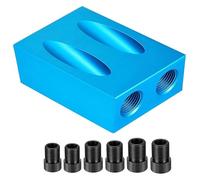 TYIM7 Kit de gabarit localisation trous poche obliques for le travail du bois, guide perçage d'angle 15 degrés, perforateur, outils menuiserie bricolage, forets .AS7