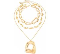 TYIM7 Layered Necklace for women Chunky Gold Fashion Accessories Unique Gifts for .AT7