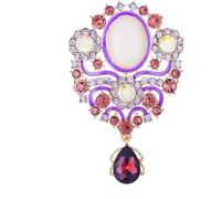 TYIM7 Purple Baroque Brooch Brooches and Pins for Women for women Lapel Pin Ladies Jewelry Charms .AT7