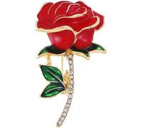 TYIM7 Red Rose Brooch Brooches and Pins for women for Small Gifts Lapel Pin Ladies Jewelry Charms .AT7