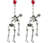 TYIM7 Silver Earrings for women Skull Statement for Jewelry Chunky Vintage .at7