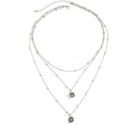 TYIM7 Silver Necklace for women Layered Fashion Accessories Jewelry Unique Gifts for .AT7