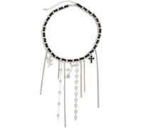 TYIM7 Silver Tassel Necklace for women Chunky Gold Fashion Accessories Unique Gifts for .AT7