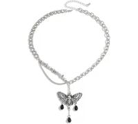 TYIM7 Silver Tassel Necklace for women Gothic Fashion Accessories Unique Gifts for .AT7