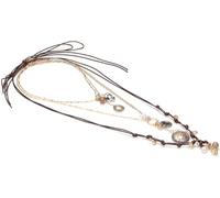 TYIM7 Stacked Multi-Layer Imitation Pearl Pendant Vintage Handmade Necklace For Women .AT7