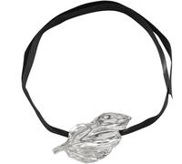 TYIM7 Vintage Alloy Leaf Necklace With Ribbon For Women .AT7