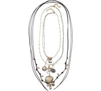 TYIM7 Vintage Alloy Pendant With Multiple Layers Of Hand Woven Bohemian Style Necklace For Women .AT7