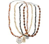 TYIM7 Vintage Multi Layer Alloy Bead Bohemian Style Necklace .AT7