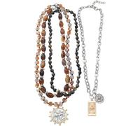 TYIM7 Vintage Multi Layer Alloy Bead Bohemian Style Necklace .AT7
