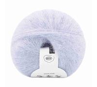 Tyine à tricot mohair Soft Tricote en laine Tristage Texture légère chaude Fiche de crochet diy pour châle Pull fabriquant un beige rose jaune gris violet en option 13,5 cm 28g (19 gris argenté)