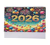 Tyinerc Agenda Mensuel 2026 - Agenda de Bureau 2026 avec Strass à Peindre - Décorations Bureau Décoration Maison Noël Chambre Famille Enseignant École,Cadeau Noël Professeur École Salon