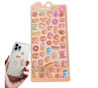 Tyinerc Autocollants 3D Mignons,Réutilisables Amovibles Dessin Animé - Autocollants Animaux Adhésifs Pour Journal D'- Pour Fête Salle De Classe Journaling Scrapbooking Coque Téléphone Ordinateur
