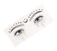 Tyinerc Autocollants pour le visage à paillettes, tatouage pour le visage doré | Patchs de maquillage pour le visage Autocollants temporaires à la mode pour le visage | Beau visage paillettes