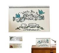 Tyinerc Calendrier De Bureau Pour Chrétiens - Planificateur Mensuel d'Inspiration - Calendrier En Papier Avec Des Versets De La Bible Et 2 Marque-pages - Pour Les Femmes Et Les Hommes Bureau Maison