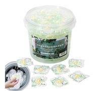 Tyinerc Capsules de lessive, protection des couleurs douce et parfumée avec adoucissant, capsules de détergent et adoucissant pour vêtements, pour maison, dortoir, appartement, salle de bain, machine