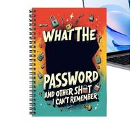Tyinerc Carnet De Mots De Passe | Organisateur De Journal À Papier Épais | Livre De Mots De Passe Pour Seniors,Pour Voyage Quotidien Bureau Domicile Hommes Femmes Seniors Maman Papa
