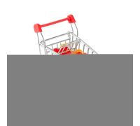 Tyinerc Chariot de courses - Décorations de maison de poupée - Chariot à main de supermarché | Pour enfants et collectionneurs Jardin féerique Jeu de rôle Architecture Modélisme