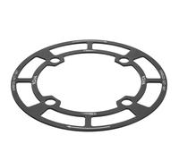 Tyinerc Couvre-chaîne de vélo - Protection de plateau de vélo - Accessoire en métal léger avec trou pour roue arrière - Protection pour vélo de route pour