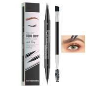 Tyinerc Crayon À Sourcils Pour Femmes,Brosse De Précision À Tenue Longue | Crayon Sourcil Avec Embout Micro-Fourche Pour Maquillage | Pour Rendez-Vous Navette Scène Voyage Photographie Filles Petite