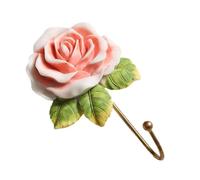 Tyinerc Crochet mural en forme de - Magnifique porte-manteau mural en forme de fleur - Crochet simple - Pour décoration murale de pièce, manteau, chapeau, écharpe, cintre, crochet d'entrée,