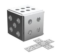 Tyinerc Ensemble de coupons de soudage en dés, kit d'exercices de soudage pour débutants, plaques d'exercice pour souder des plaques d'acier et des dés pour débutants et confirmés