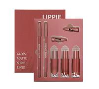 Tyinerc Ensemble De Crayon À Lèvres Et Brillant À Lèvres | Teinture De Rouge À Longue Tenue | Brillant À,Pour Shopping Voyage Voyage D'Affaires Scène Rendez-Vous Rassemblement Vacances