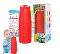 Tyinerc Gobelets empilables, jouets éducatifs - Ensemble de gobelets empilables amusants | Pour enfants, adultes et jeunes enfants pour développer la motricité fine