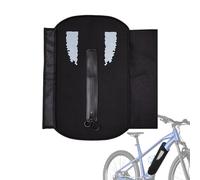 Tyinerc Housse de batterie de vélo électrique étanche - Protection anti-poussière et sûre - Housse de batterie de vélo électrique étanche avec bandes réfléchissantes - Pour cadre de vélo en cas de